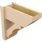 Ekena Millwork 8-in W x 18-in D x 18-in H Balboa Slat Rough Cedar Woodgrain TimberThane Outlooker, Primed Tan OUTUR080X18X18BOA24RCPR - alternate 5